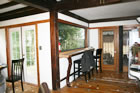 Lounge area with Masonary Fireplace